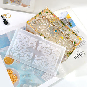 Lace Design Lid Silicone Resin Mold Trinket Box