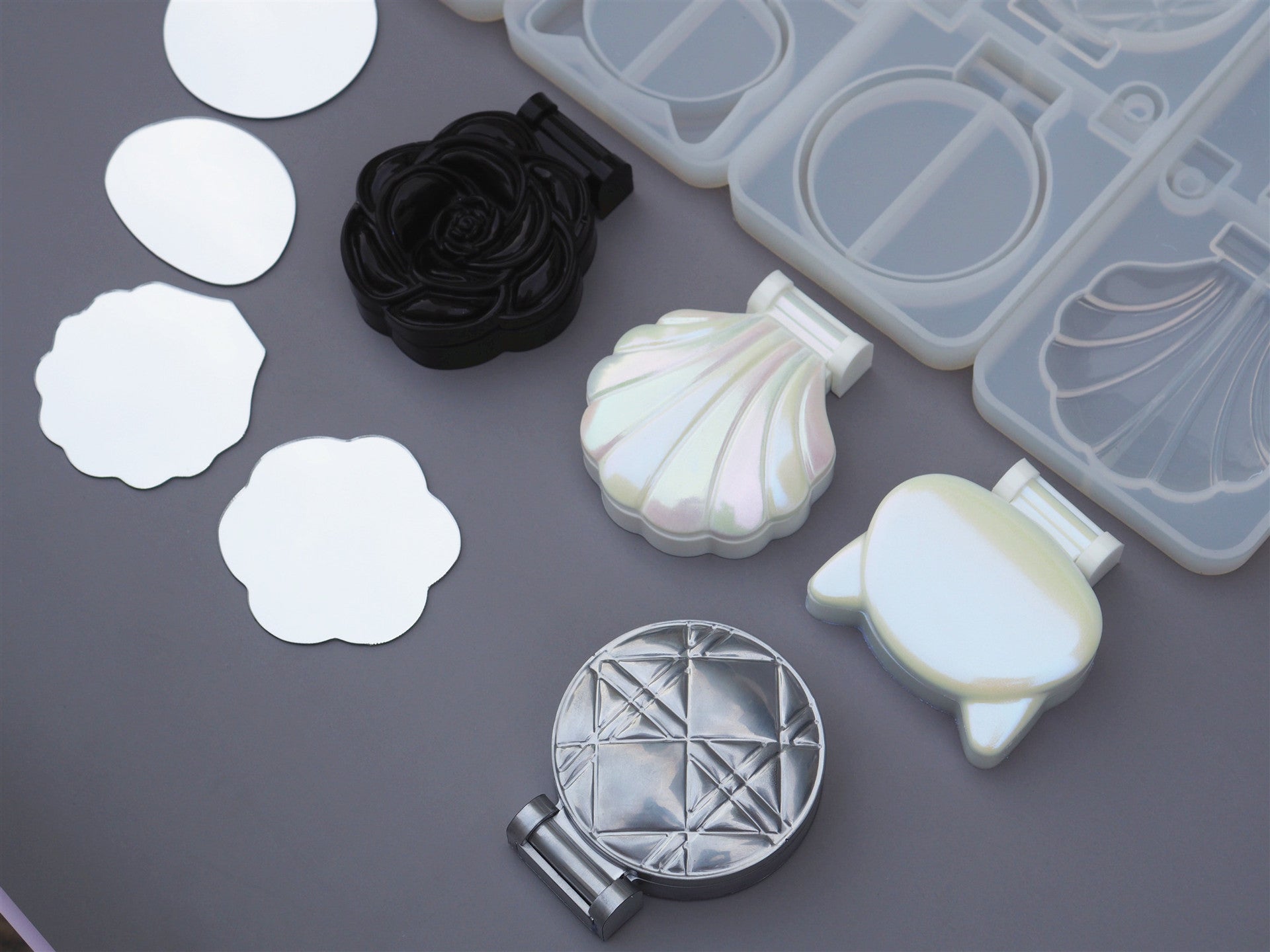 compact mirror silicone resin molds