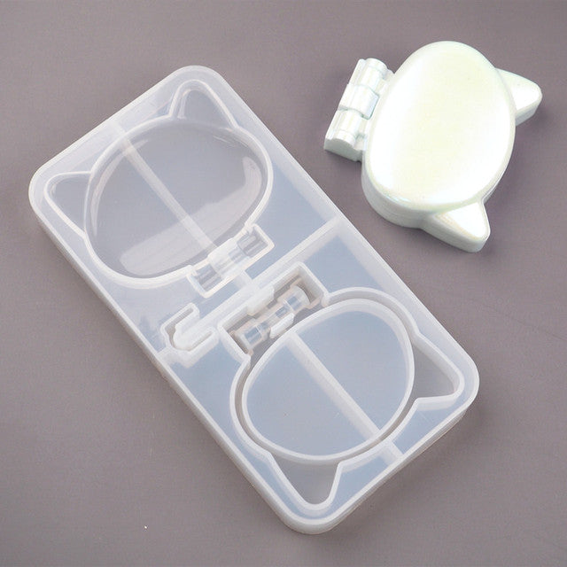 cat compact makeup silicone resin mold