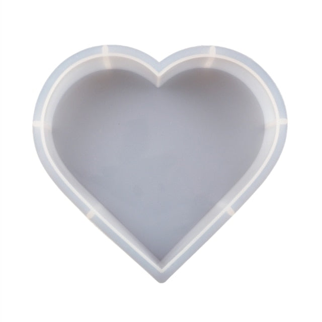 bookend silicone resin mold heart