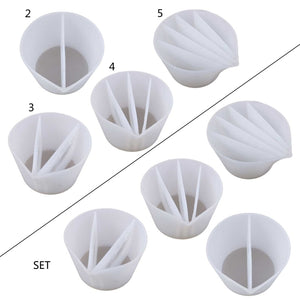 Silicone Chamber Divided Chamber Mixing Cups For Resin – Phoenix