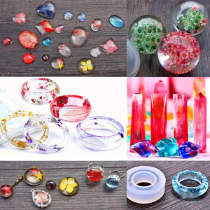 resin jewelry mold silicone kit for beginners