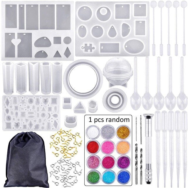 resin jewelry mold silicone kit for beginners