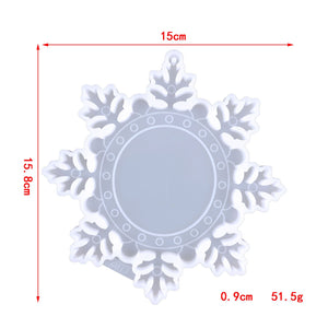 snowflake silicone resin ornament mold