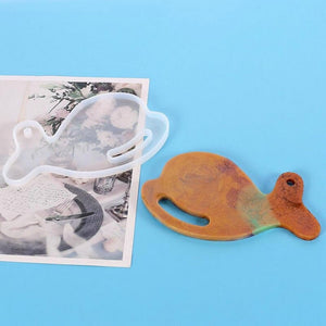 whale resin coaster silicone mold
